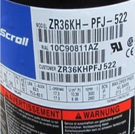 購入 1.24L 冷凍の Copeland スクロール圧縮機 R22 ZR36KH-TFD-522 3HP online manufacture