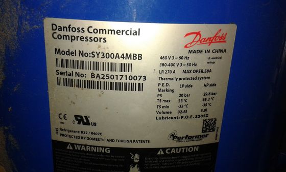 購入 低雑音油を差された様式 25HP R22 R407C  の密閉圧縮機 SY300A4MBB online manufacture