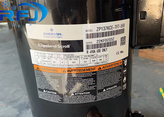 冷凍コープランド スクロールコンプレッサー ZP137KCE-TF7-550 380V 3相 60Hz