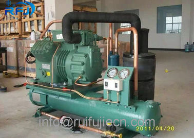 冷たい店の水によって冷却されるBitzer 2CES-3Yの圧縮機の冷凍の凝縮