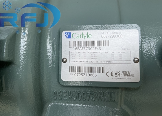 工業用カーライル06EF299300 ピストンコンプレッサー PSI/KPA 3 PH 試験