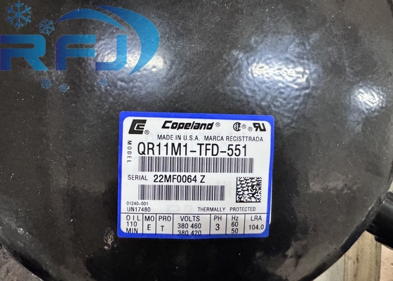 コップランド QR11M1-TFD-551 ピストンコンプレッサー R22 冷却剤