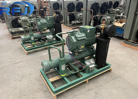 8HP 中高温水半封閉式冷却機 6642-31401W コンデンサ冷却容量