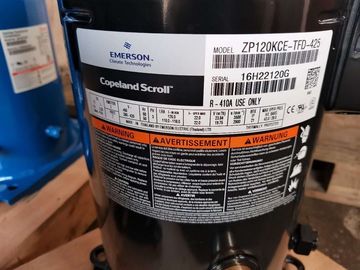 反Corresion Copelandスクロール冷凍の圧縮機10HP R410 ZP120KCE-TFD-425