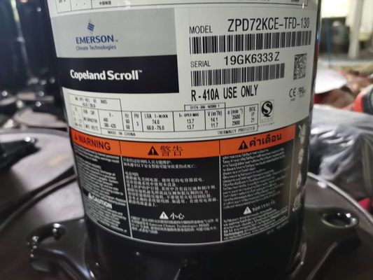 ZPD72KCE-TFD-130 6HP Copelandの空気調節の圧縮機HVAC